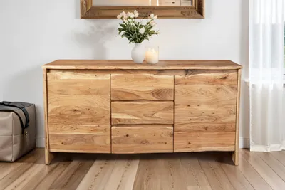 Produktbild von Sideboard Akazienholz massiv natur Kommode 170 x 45 x 90 cm DAHLIA I