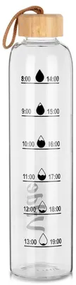 Obrázok produktu pre Fľaša na vodu – sklenená fľaša – 1 liter – sklo