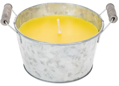Produktbild von Citronella-Kerze Outdoor im dekorativen Eimer für Terrasse und Garten