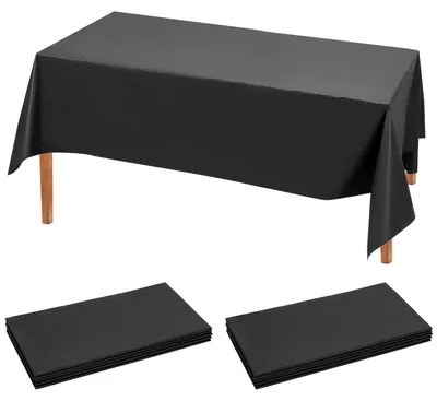 Imagen del producto de Manteles de plástico s, 10 unidades, 274 x 137 cm, impermeables, para eventos