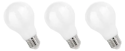 Productafbeelding van Spectrum LED Peerlamp A60 E27 Mat - 11W 1450lm 2700K - Warmwit - Vervangt 96W - 3 stuks