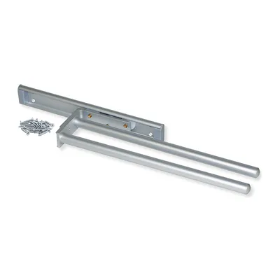 Produktbild von Emuca Handtuchhalter, ausziehbar, 2 Arme, Aluminium, matt eloxiert