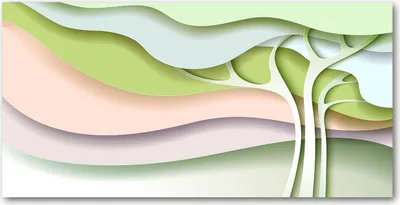 Produktbild von Tulup® Leinwandbild - 140x70 cm - Wandkunst - Drucke auf Leinwand - Leinwanddruck  - Kunst: modern & klassisch - Grün - Baum Abstrakt