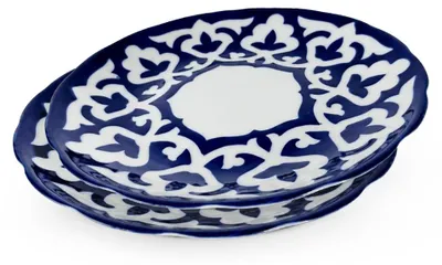 Produktbild von Servierteller Lagan Teller Pahta Gul Ø 26 cm, 2 Stück, Usbekisches Porzellan