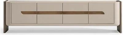Immagine prodotto di Credenza RTV Porta Tv Bassa Beige Legno Mobile Soggiorno Moderno