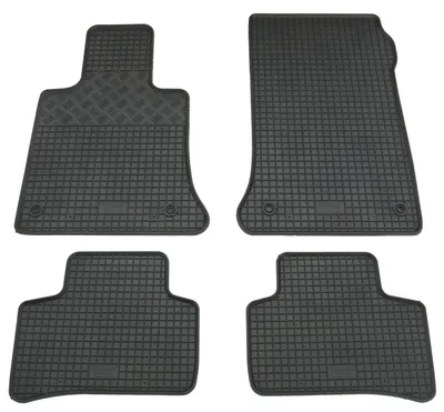 Gummifußmatten Set 4-teilig für Mercedes GLK X 204 (10/2008-6/2015), schwarz