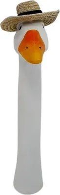 Produktbild von Dekofigur Gänsekopf mit Hut 38 x 7 x 13 cm