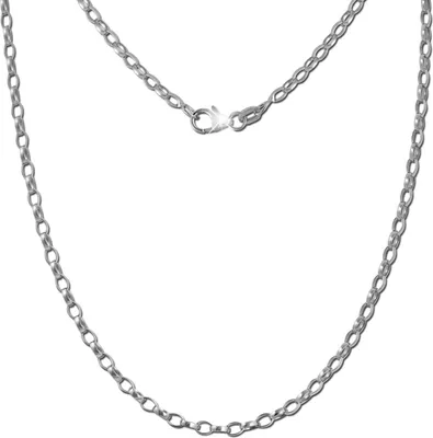 Produktbild von SilberDream Halskette 45cm Erbskette 925 Silber Schmuck oval silber SDK20945