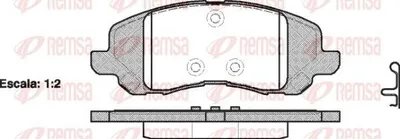 Produktbild von REMSA Bremsbeläge Satz Vorne Bremsklötze für MITSUBISHI ASX (GAW) 0804.20