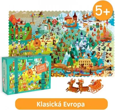 Zdjęcie produktu dla MiDeer Klasyczne puzzle Europa 180 szt.