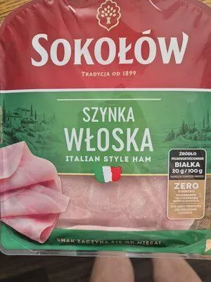 Zdjęcie produktu dla Szynka włoska plastry 140 g Sokołów
