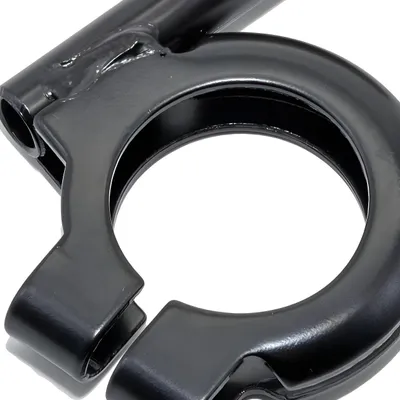 Produktbild von Simson Blinkleuchtenhalter, vorderer - schwarz - ø 10 mm - S50, S51, S70