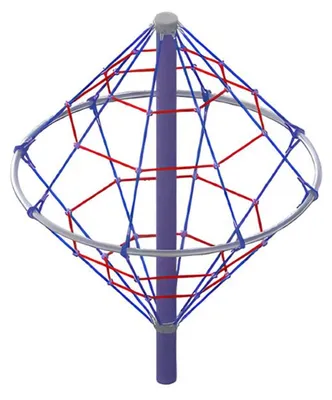 Produktbild von Seilklettergerät Abenteuerkegel Netzpyramide Seilkletterpyramide Hangelkegel