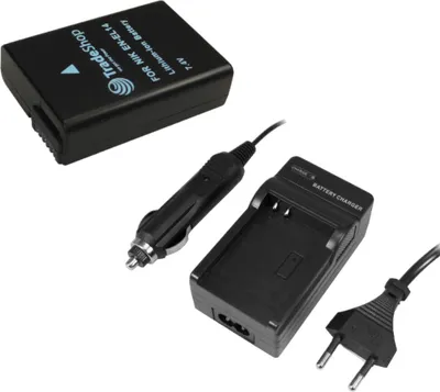 Produktbild von ANGEBOT IM SET: Trade-Shop Kamera Li-Ion AKKU 1030mAh + LADEGERÄT für Nikon D-3100 / D-3200 / D-5100 / P-7000 / P-7100 / P-7700 ersetzt EN-EL14