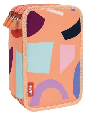 Produktbild von Milan Filled Triple Decker Fun Animals Special Series Mäppchen Orange Mann Orange One Size