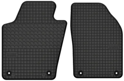 Zdjęcie produktu dla Dywaniki gumowe przednie do Skoda Fabia III 2014-2021 (hatchback/kombi) – 2 szt., czarne, dopasowane
