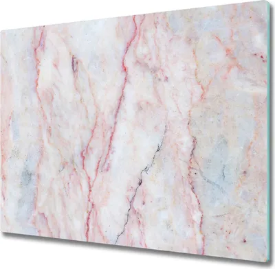 Produktbild von Glas Herdabdeckplatte 60x52 cm Spritzschutz Glasabdeckplatte Schneidebrett Marmor