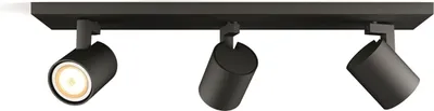 Produktbild von Philips Hue White Amb. Runner Spot 3 flg. schwarz 3x350lm DS