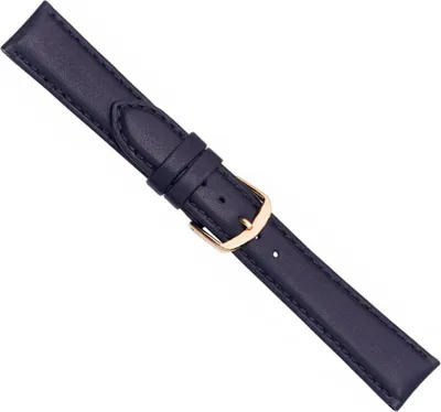 Produktbild von Uhrenarmband Kalbsleder Kalb Dunkelblau Herzog 20573G, Stegbreite:18mm
