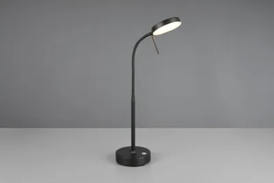 Immagine prodotto di Lampada da tavolo senza fili nero braccio flessibile ricaricabile USB-C colore variabile LED 3W MORENO RL