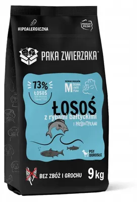 Produktbild von PET PAKA Lachs mit Ostseefisch M - Trockenfutter für Hunde - 9 kg