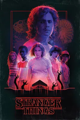 Produktbild von Stranger Things - Horror - Poster Plakat Druck - Größe 61x91,5 cm