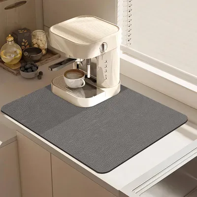 Produktbild von Kaffeemaschine Abtropfmatte (30×40cm), Kaffeemaschinenmatte für Geschirr, Bar, K