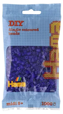 Zdjęcie produktu dla Hama Beads 207-24, Fioletowy, Półprzezroczysty, Okrągły koralik, 1000 szt.