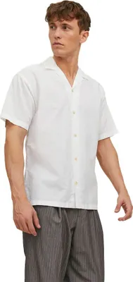 Image de Chemise à manches courtes Jack & Jones Summer Resort, blanche, taille S, pour homme, blanche, taille S