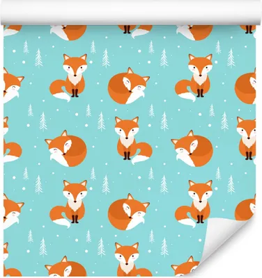 Immagine prodotto di 10m VLIES WALLPAPER rotolo stanza bambini animali foresta volpi alberi palle XXL