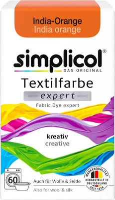 Immagine prodotto di Simplicol Esperto di colori tessili per la tintura creativa in India Arancione