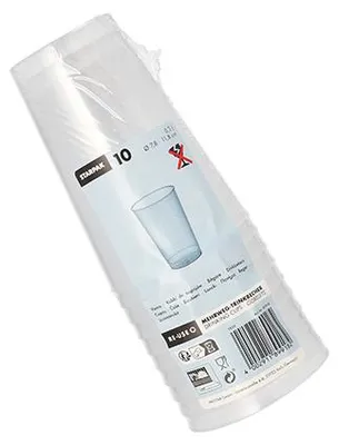 Produktbild von Mehrweg-Trinkbecher PP 0,3 l Ø 7,8 cm · 11,8 cm transluzent