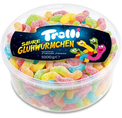Immagine prodotto di Trolli Sour Glowworms (1000 g)