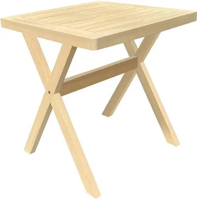 Produktbild von Gartentisch 2-sitzer xenia eukalyptus 70x70cm - Hespéride