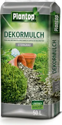 Produktbild von Plantop Dekor-Mulch steingrau 50l