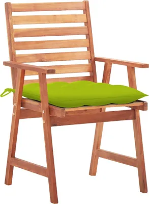 Produktbild von vidaXL Garten-Essstühle 2 Stk. mit Kissen Massivholz Akazie