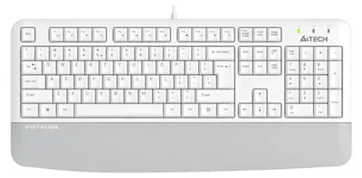 Zdjęcie produktu dla A4tech FK20, klawiatura biurowa multimedialna, układ klawiszy: czeski/amerykański, złącze: USB – biała