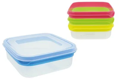 Produktbild von Frischhaltedose Color Line 14x14x5cm 4 Farben