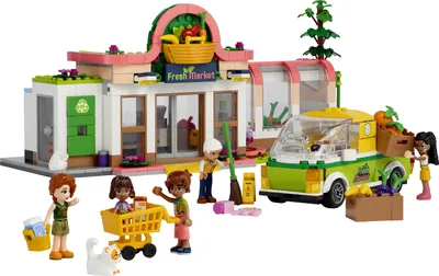 Zdjęcie produktu dla LEGO Friends Sklep spożywczy z żywnością ekologiczną, Zestaw do budowania, 8 lat(a), Plastik, 830 szt., 1,32 kg