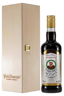 Produktbild von Bussoni Sambuca Cafe mit Geschenk-Holzkiste