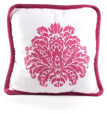 Innenkissen 45x45x3 cm, Polyester-Baumwolle, Fuchsia