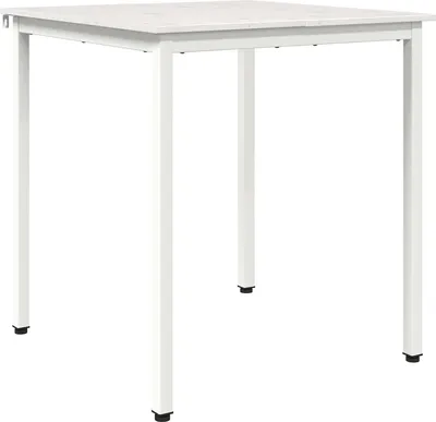 Image de Table de salle à manger / Table de repas Blanc 60 x 60 x 75 cm