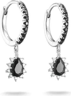 Image de THOMAS SABO Creolen True Romance schwarz CR748-643-11