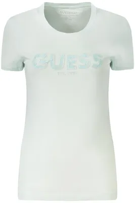 Produktbild von Guess Jeans Damen Kurzarm-T-Shirt, Blau