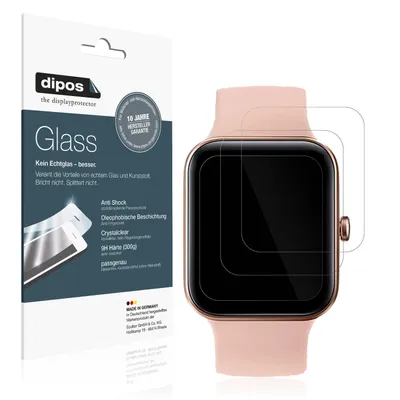 Obrázek produktu pro 1x ochranná fólie pro AooDen Smartwatch - anti-shock 9H fólie dipos Glass plastové sklo