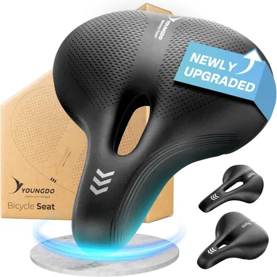 Produktbild von Fahrradsattel, ergonomisch, Memory-Schaum, stoßdämpfend, wasserdicht, für Fahrradtouren