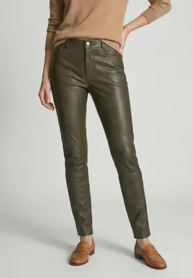 Produktbild von Damen Lederhose Stretchlederhose Ricano PND – olive / M