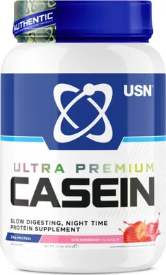Produktbild von USN Casein Protein, 908g, jahoda