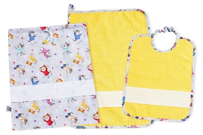 Obrázok produktu pre Sada do škôlky – 3-dielna, s možnosťou personalizácie | Obsahuje: taška, zástera a uterák
