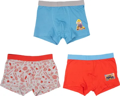 Produktbild von Feuerwehrmann Sam Boxershorts für Jungen Unterhose Unterwäsche Mehrfarbig Bunt (3er Pack), Größe:110-116